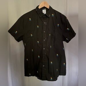 Disney Pride Rainbowcore Mickey Men's Black Shirt
